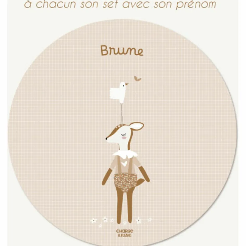 Discount Charlie et Suzie Set de table Faon personnalisable