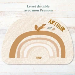 Charlie et Suzie Set de table Rainbow Edgar personnalisable