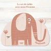 Clearance Charlie et Suzie Set de table Sofia Éléphant personnalisable