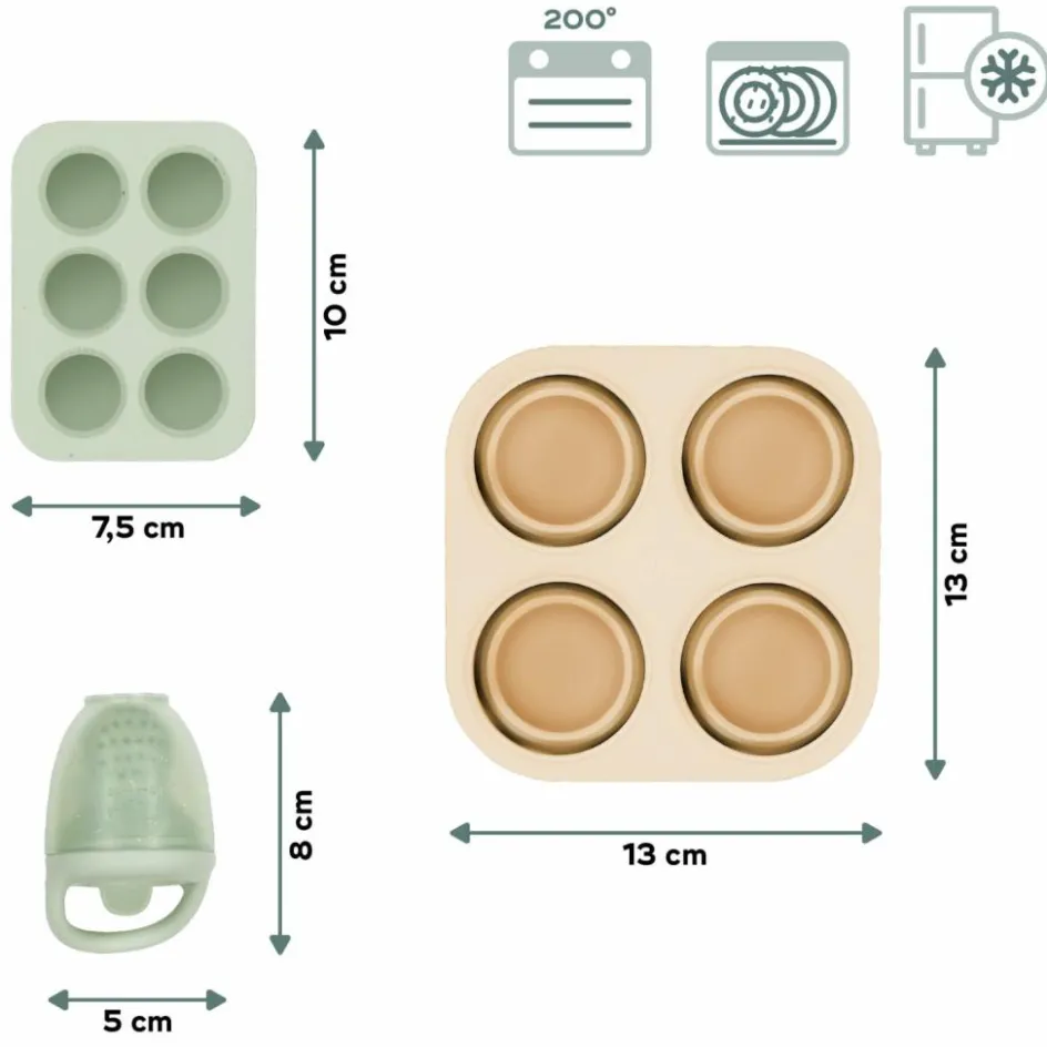 Online Babymoov Set grignoteuse et moules en silicone