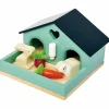 Online Tender Leaf Set lapin et cochon d'inde + cabane