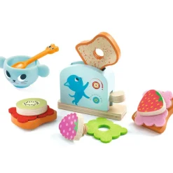 Clearance Djeco Set petit déjeuner en bois gourmandises du Chaton