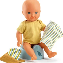 Set pot et lingettes Pomea pour poupée|Djeco Best