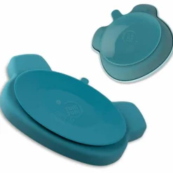 Clearance TUM TUM Set repas en silicone Ourson Bleu (4 pièces)