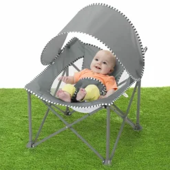 Clearance Bright Starts Siège de voyage Pop'n Chill Grey