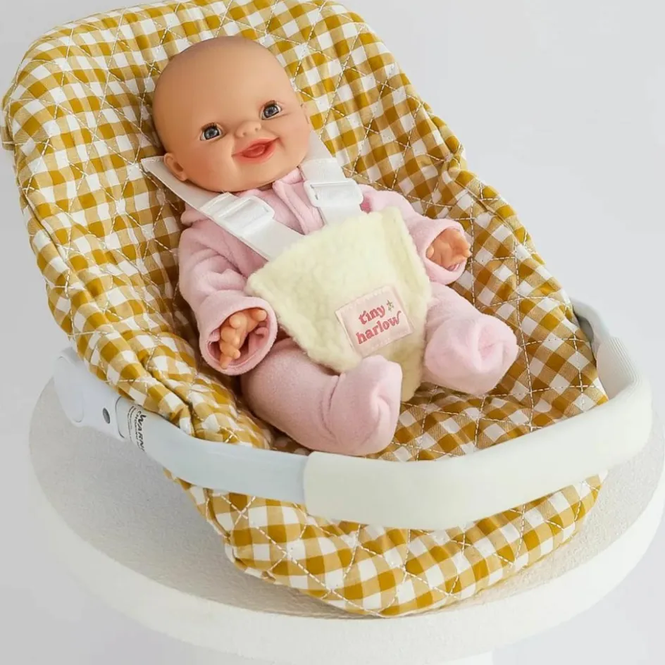 Tiny Harlow Siège-auto pour poupée Vichy Camel