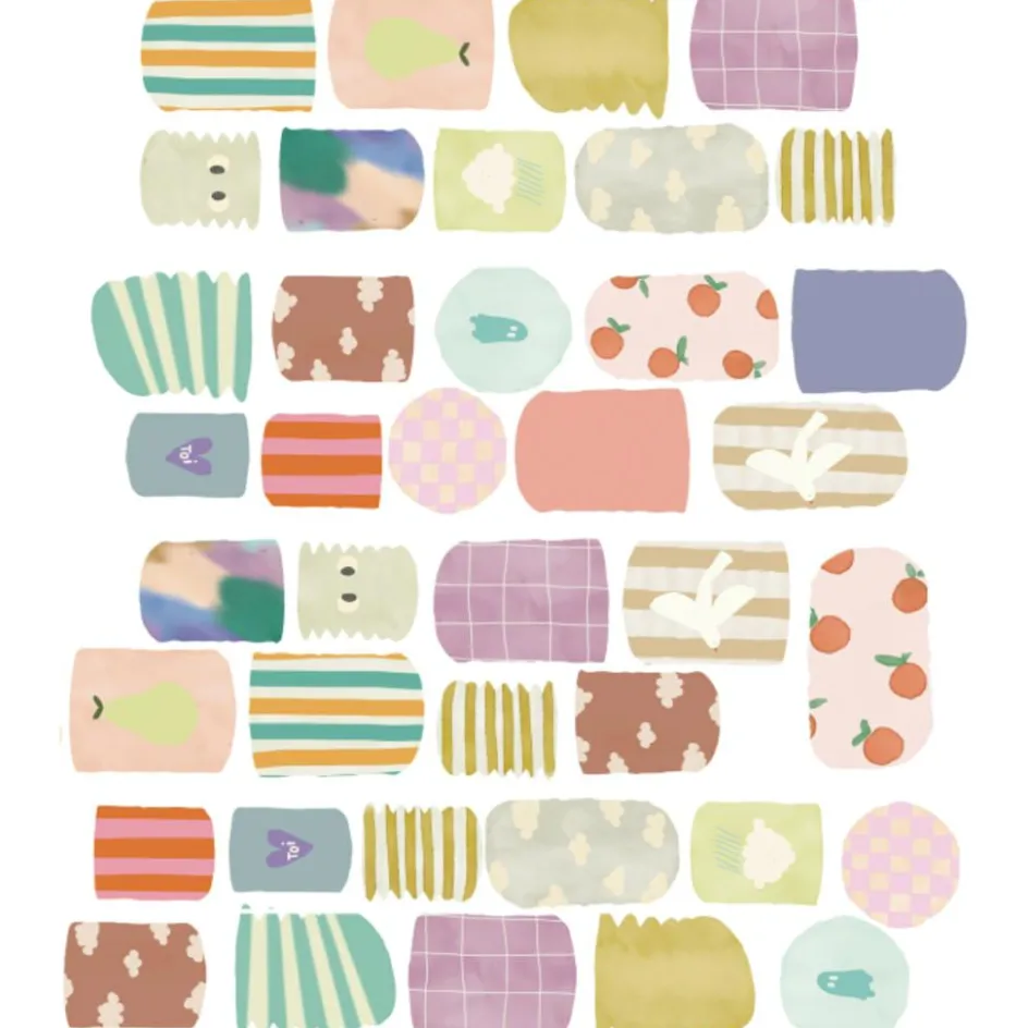 New Mimi'lou Sticker frise murale Fanions Color