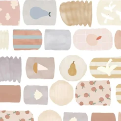 Sticker frise murale Lampions Crème|Mimi'lou Sale