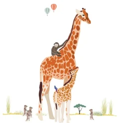 Sticker géant girafe Safari|Mimi'lou Outlet