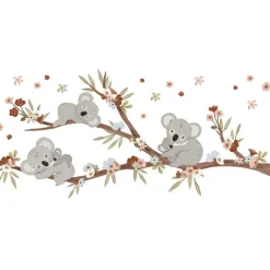 Discount Lilipinso Sticker mural Koalas sur branche avec fleurs (118 x 54 cm)