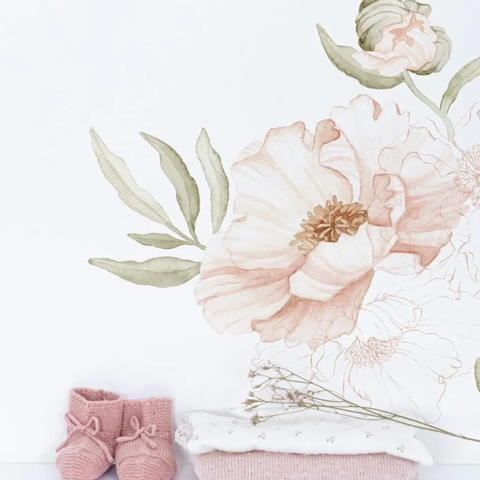 Best Lilipinso Sticker mural Large Pretty Poppy (81 x 71 cm)