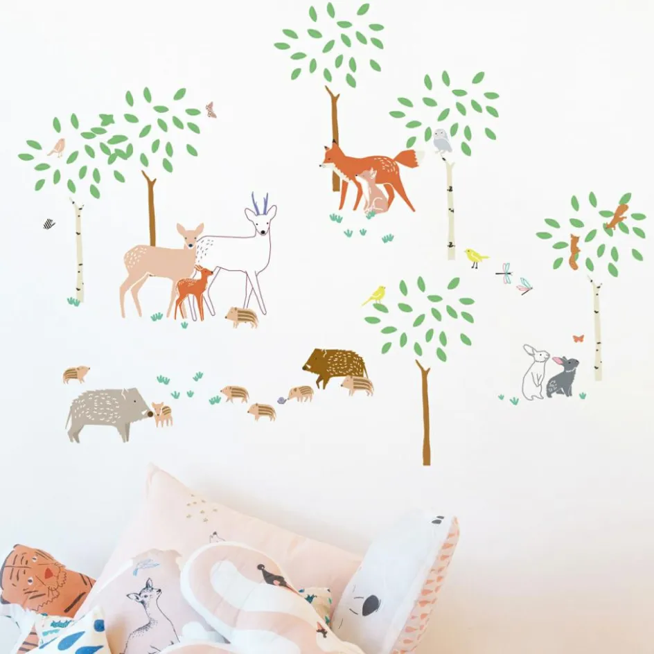 New Mimi'lou Stickers Balade en forêt (70 x 70 cm)