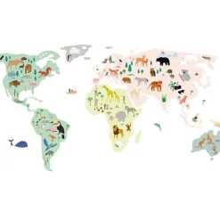Stickers géants Animaux du monde (160 x 80 cm)|Mimi'lou