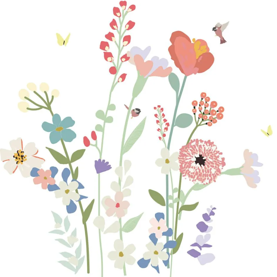 Stickers géants Fleurs de champs|Mimi'lou Discount