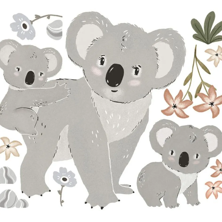 Sale Lilipinso Stickers muraux Famille Koala (54 x 46 cm)