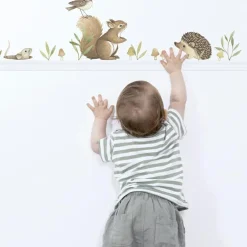 Stickers Oh deer animaux de la forêt (29,7 x 42 cm)|Lilipinso Discount