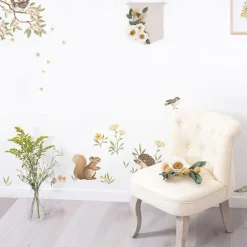 Stickers Oh deer animaux de la forêt (29,7 x 42 cm)|Lilipinso Discount