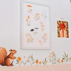 Stickers Oh deer animaux de la forêt (29,7 x 42 cm)|Lilipinso Discount