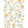 Discount Lilipinso Stickers Oh deer fleurs oranges et jaunes (29,7 x 42 cm)