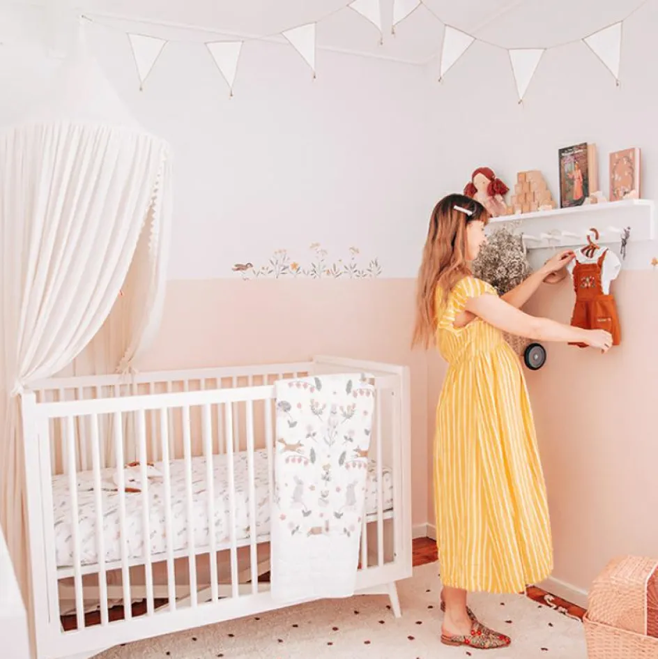 Discount Lilipinso Stickers Oh deer fleurs oranges et jaunes (29,7 x 42 cm)