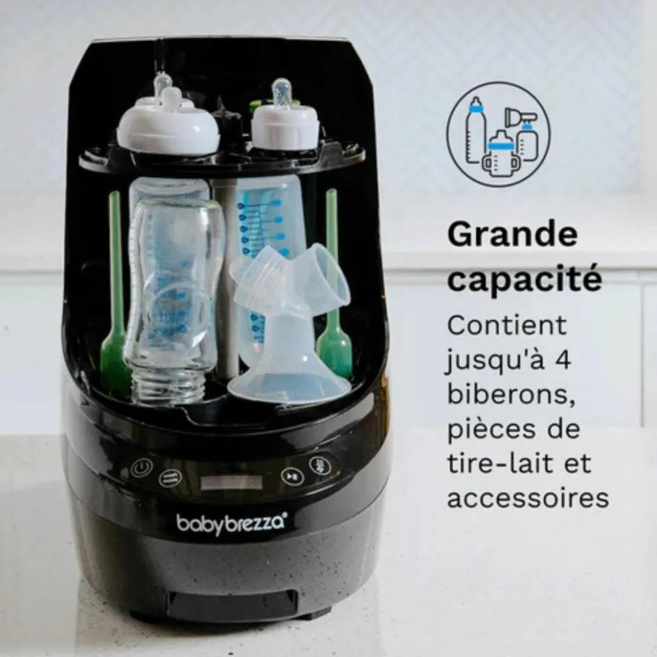 New babybrezza Stérilisateur et sécheur Bottle Washer Pro noir