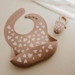 Discount Zakuw Sucette grignoteuse et 4 embouts Fall In Love taupe rose