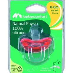 Sale Bébé Confort Sucette physiologique en silicone transparent (0-6 mois)