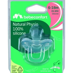 Sucette physiologique en silicone transparent (6-18 mois)|Bébé Confort Best
