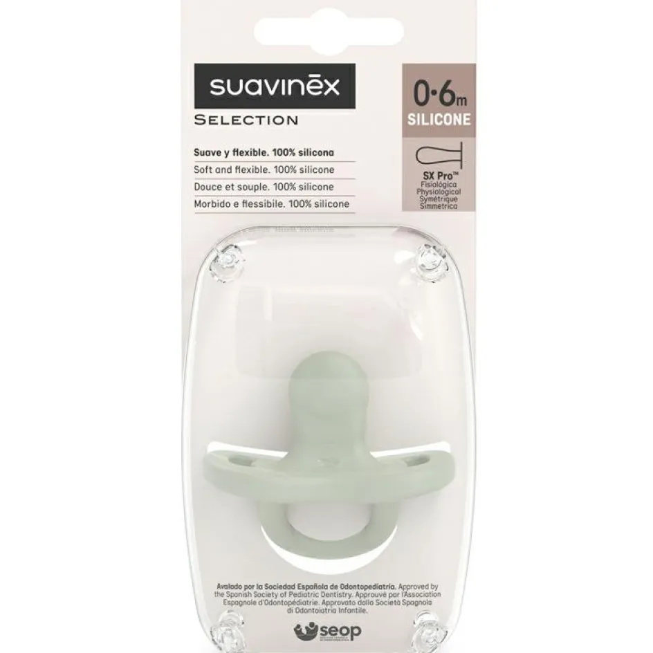 Sucette réversible SX PRO colour essence vert (0-6 mois)|Suavinex New