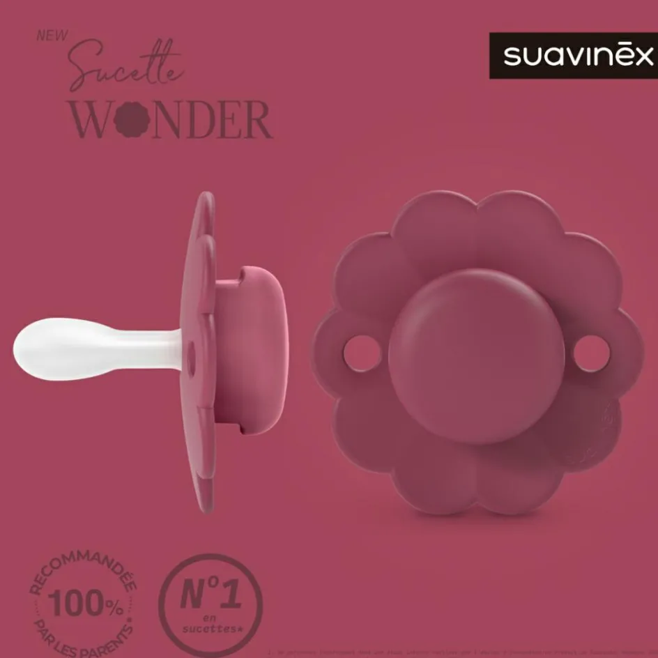 Sucette réversible SXPRO 6-18 mois Wonder Viva Maganta|Suavinex Online