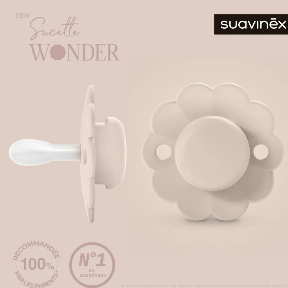 Suavinex Sucette réversible SXPRO 0-6mois Wonder Mauve Chalk