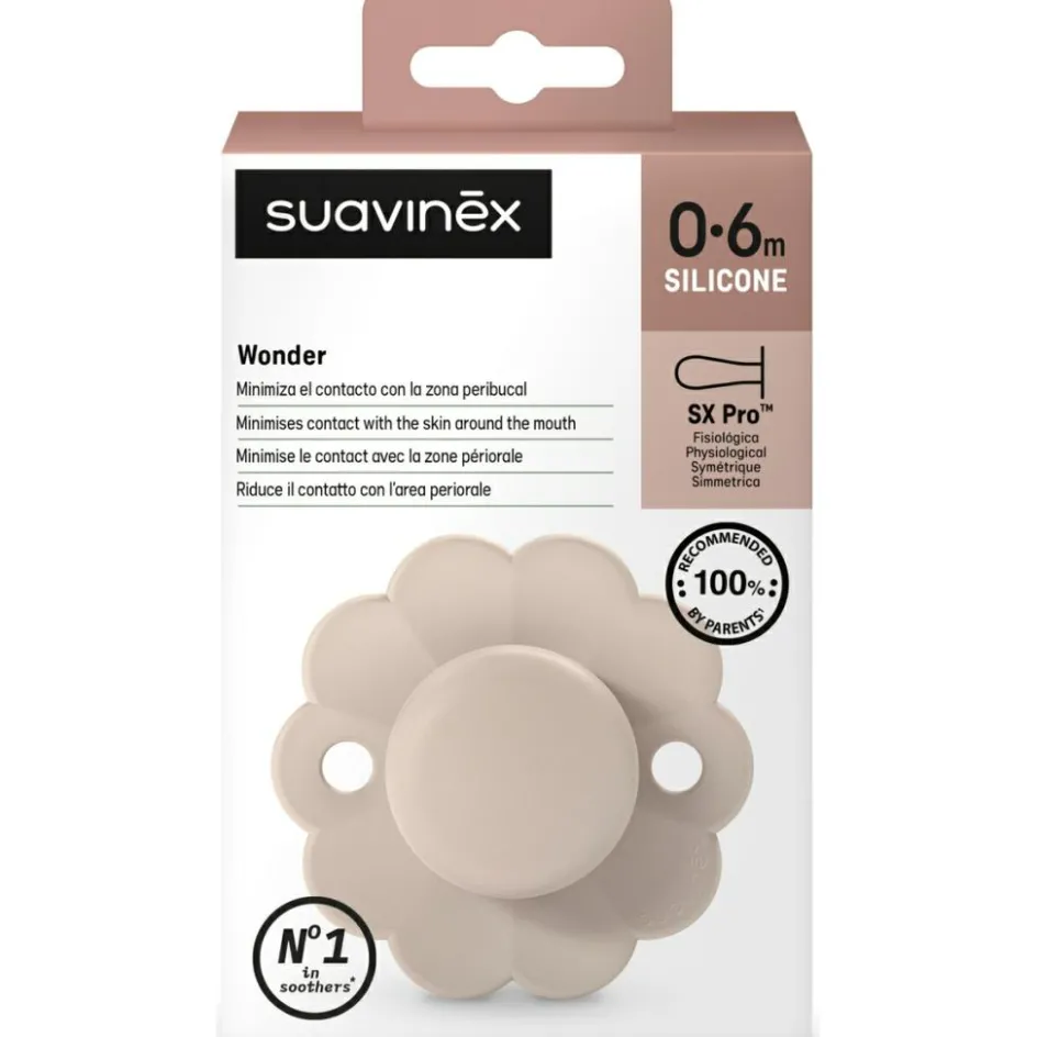 Suavinex Sucette réversible SXPRO 0-6mois Wonder Mauve Chalk