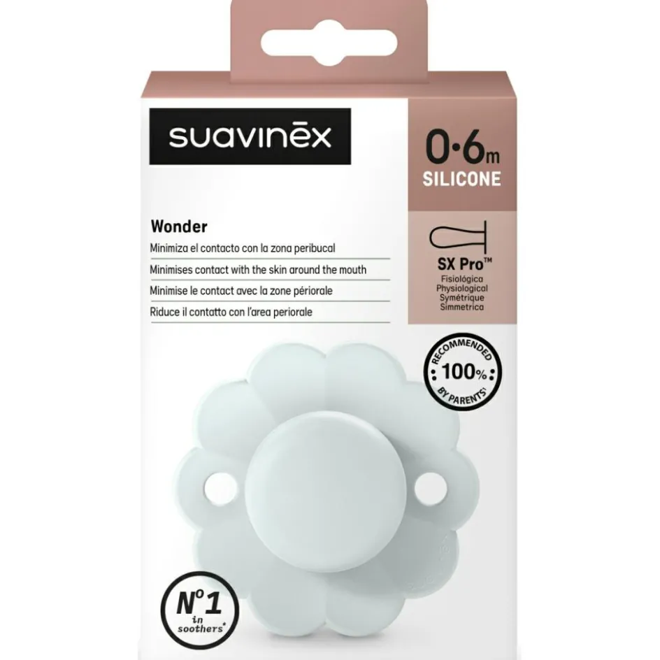 New Suavinex Sucette réversible SXPRO 0-6mois Wonder Illusion Blue