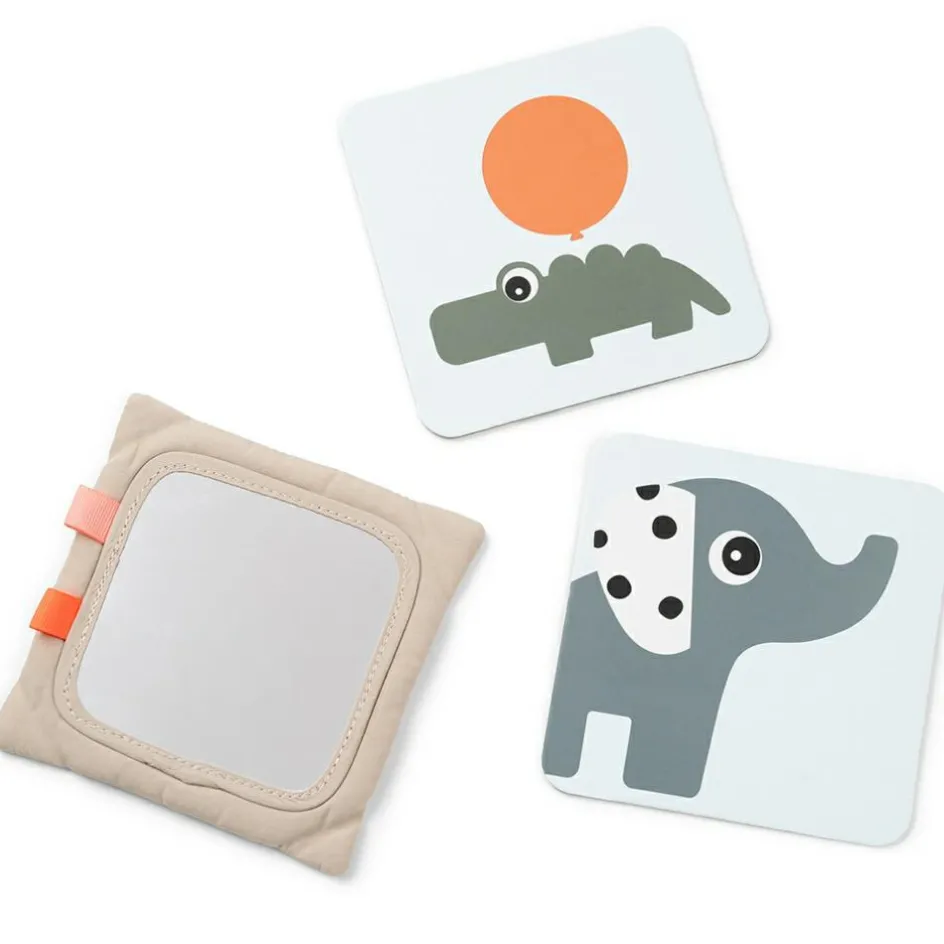 Online Done by Deer Support avec cartes de motifs contrastés Deer friends Sable