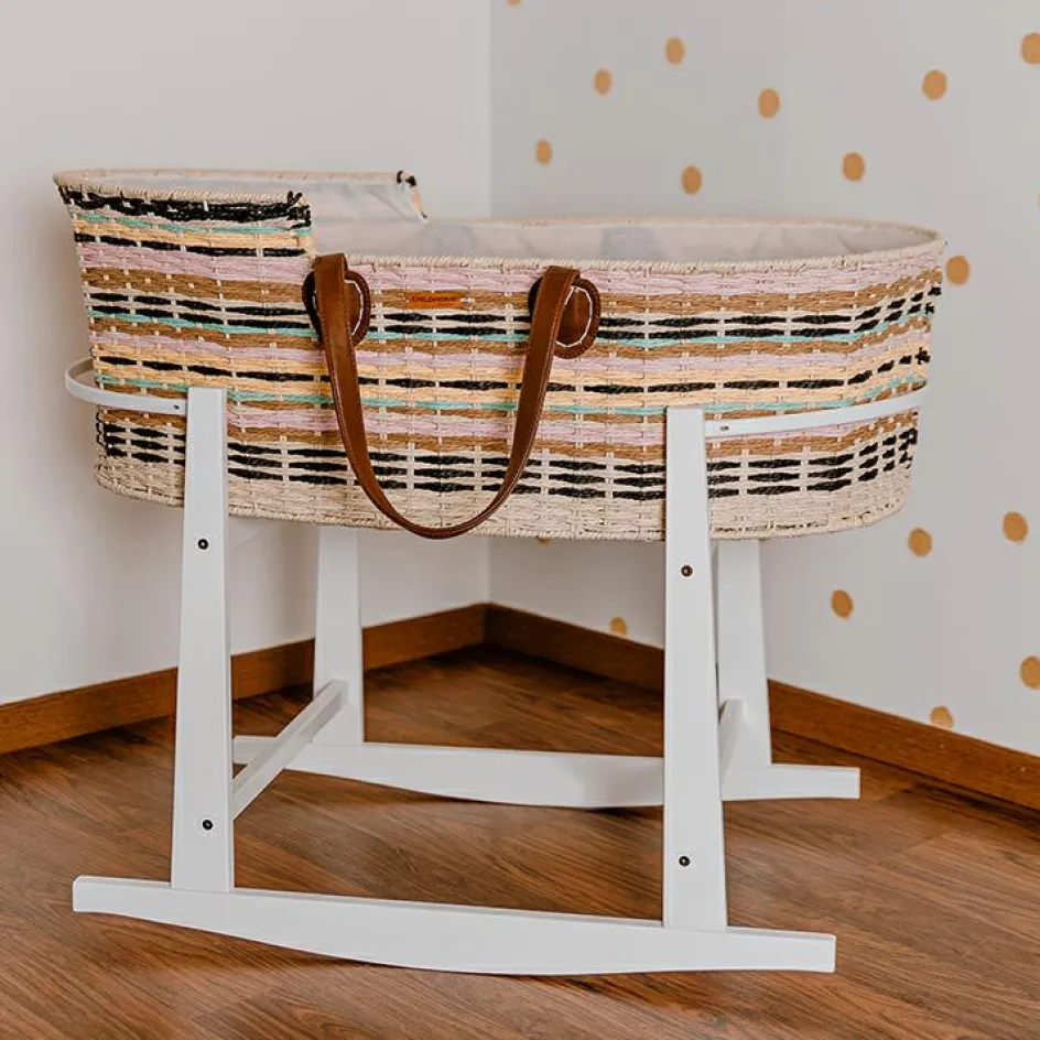 Sale Childhome Support de couffin à bascule en pin blanc