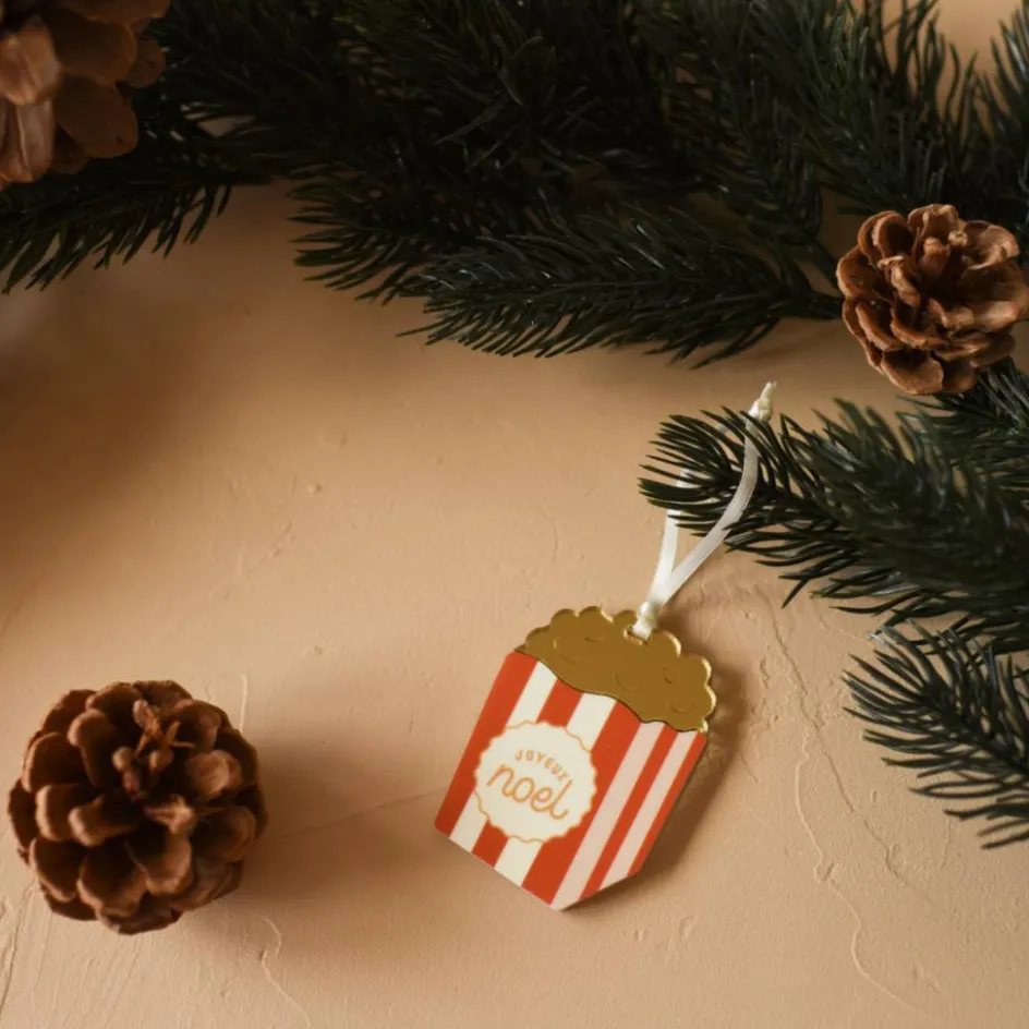 Discount Baubels Suspension Popcorn Noël Gourmand (personnalisable)
