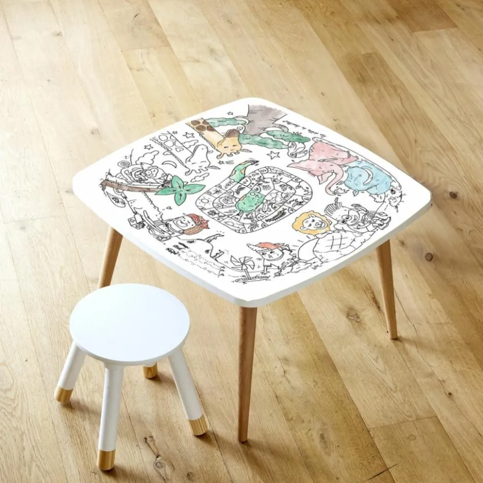 Clearance DBKids Table à colorier Coloritable modèle Savane