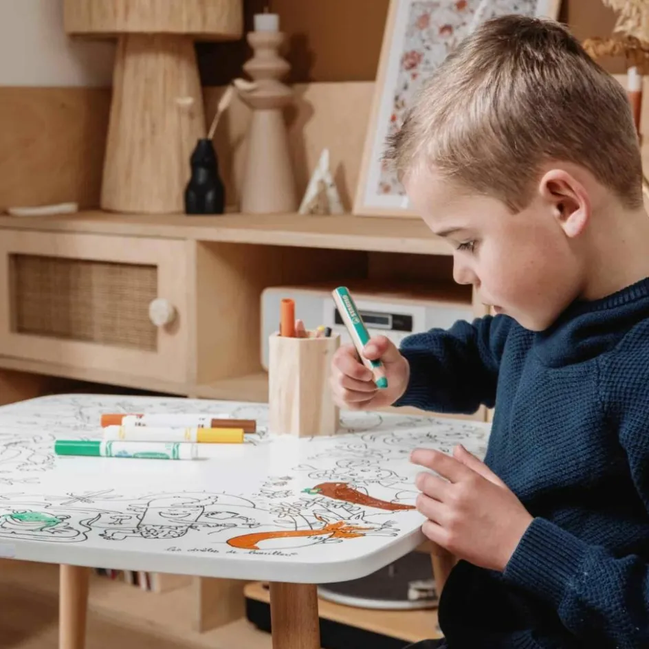 Hot DBKids Table à colorier Coloritable modèle La Forêt