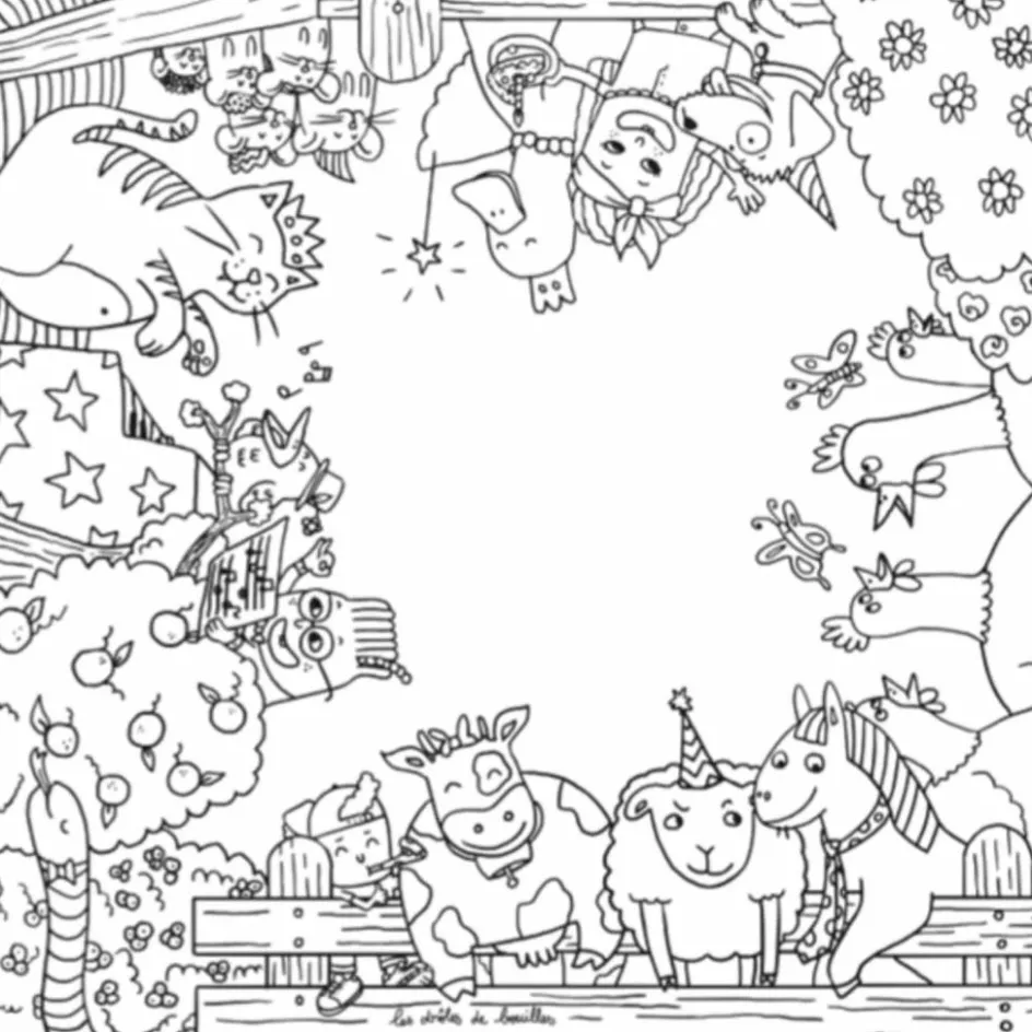 Table à colorier coloritable modèle La Ferme|DBKids Clearance