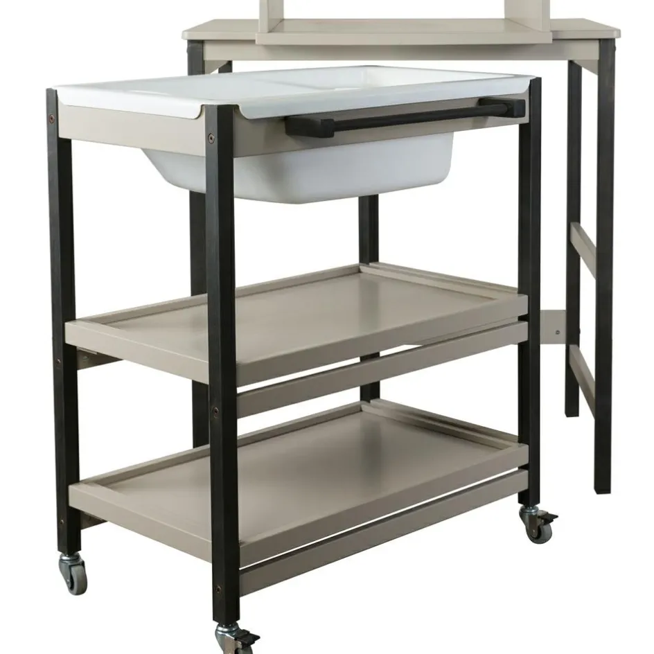 Sale Quax Table à langer avec baignoire Smart Stone-Eboni