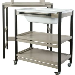 Sale Quax Table à langer avec baignoire Smart Stone-Eboni