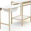 Table à Langer avec baignoire en bois de hêtre verni Essentiel|AT4 Clearance