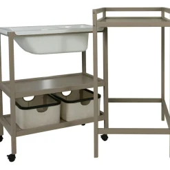 Clearance Quax Table à langer avec baignoire Basic Stone