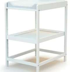 Clearance AT4 Table à langer en bois de hêtre Confort blanc