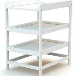 Clearance AT4 Table à langer en bois de hêtre Confort blanc