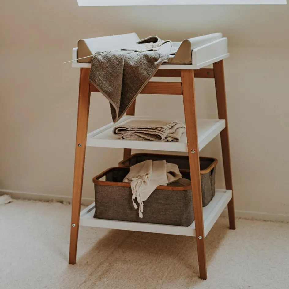 Table à langer Hip Blanc-Naturel|Quax New