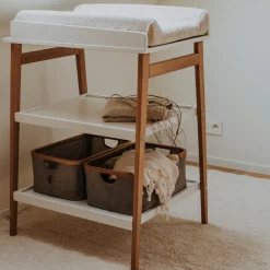 Table à langer Hip Blanc-Naturel|Quax New