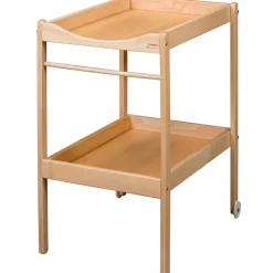 Table à langer Margot en bois vernis naturel|Combelle Sale
