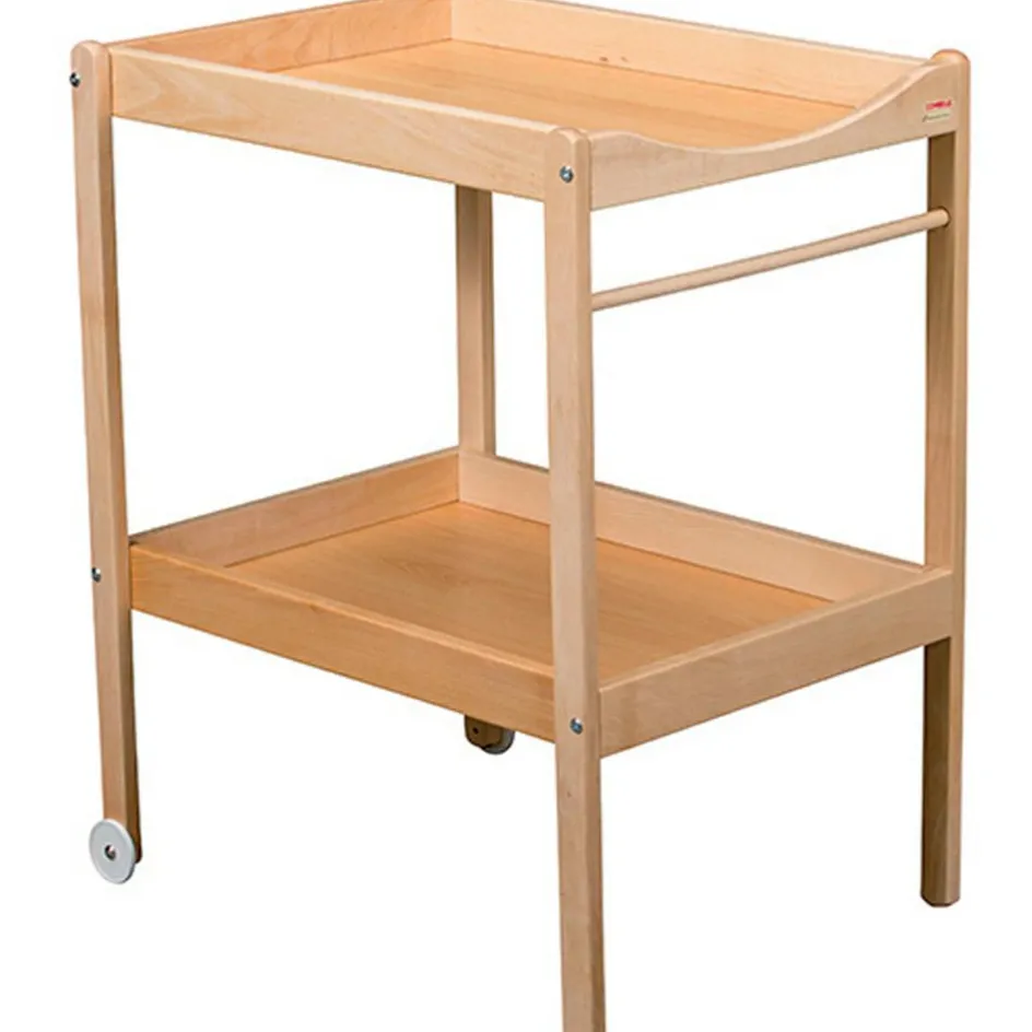 Table à langer Margot en bois vernis naturel|Combelle Sale