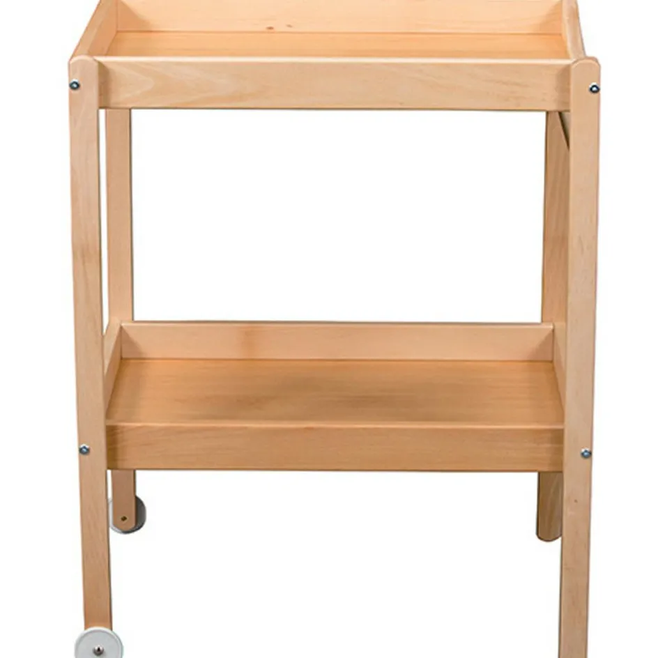 Table à langer Margot en bois vernis naturel|Combelle Sale